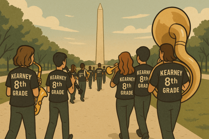 Kearney 8th Grade Band trip to Washington, D.C.
