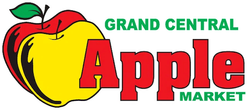 The "Grand Central Apple Market" logo is displayed.