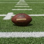 Football on field